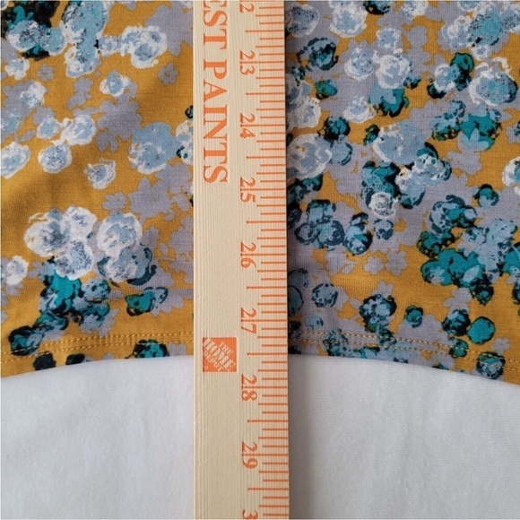 LOGO by Lori Goldstein Asymmetrical Blue and Tan Tunic - Picture 8 of 8